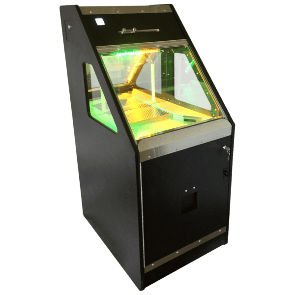 Plain Jane Coin Pusher featuring yellow and green LED lights.