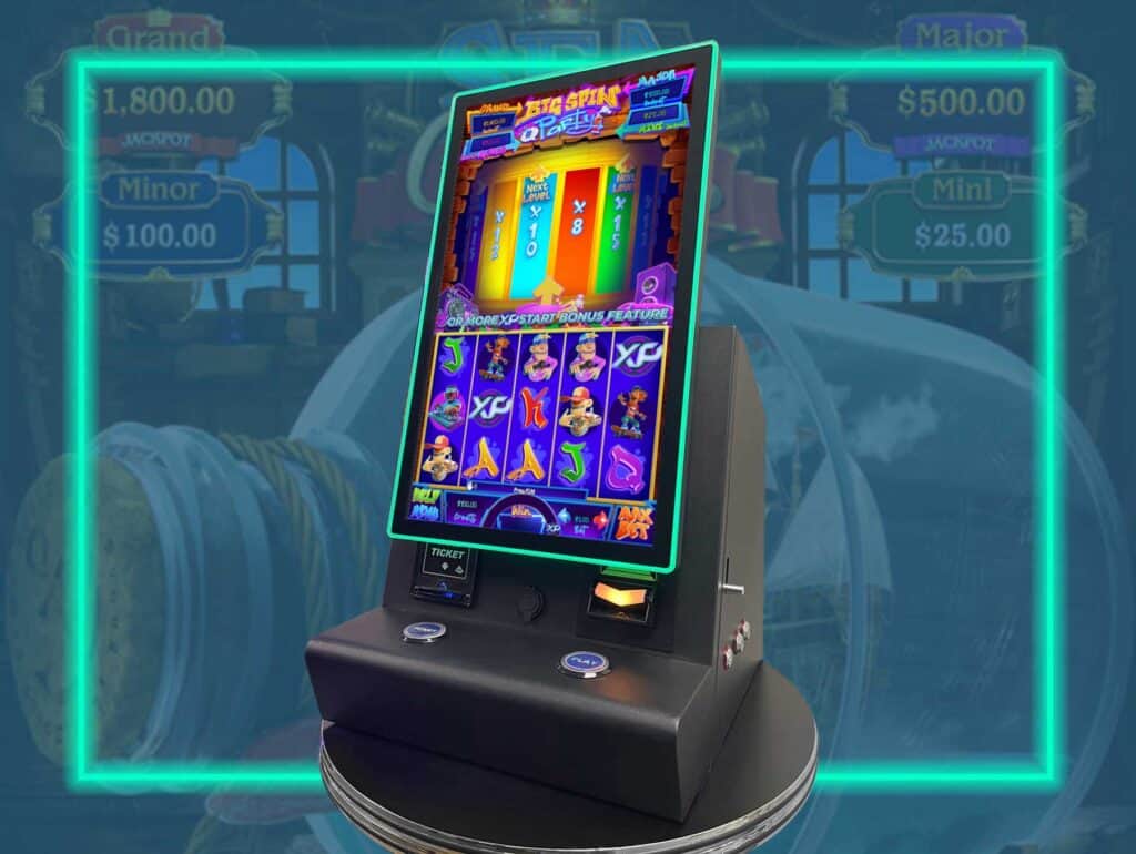 Countertop metal gaming machine