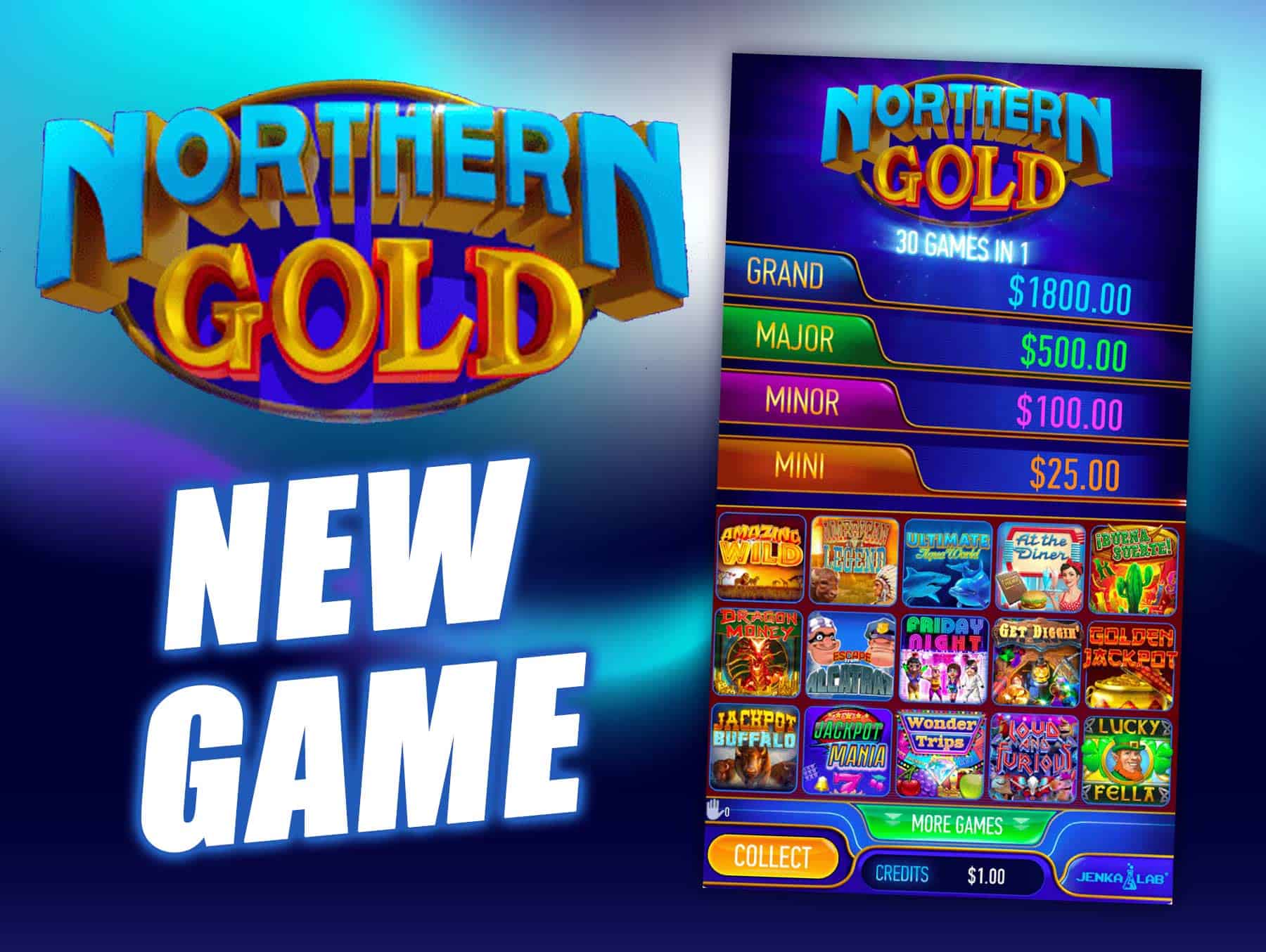 8 liner game boards & Northern Gold by Jenka Lab