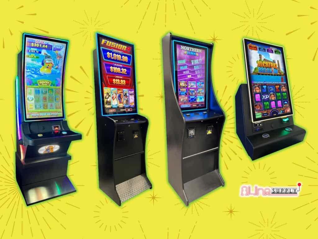 8 Line Supply gaming cabinets