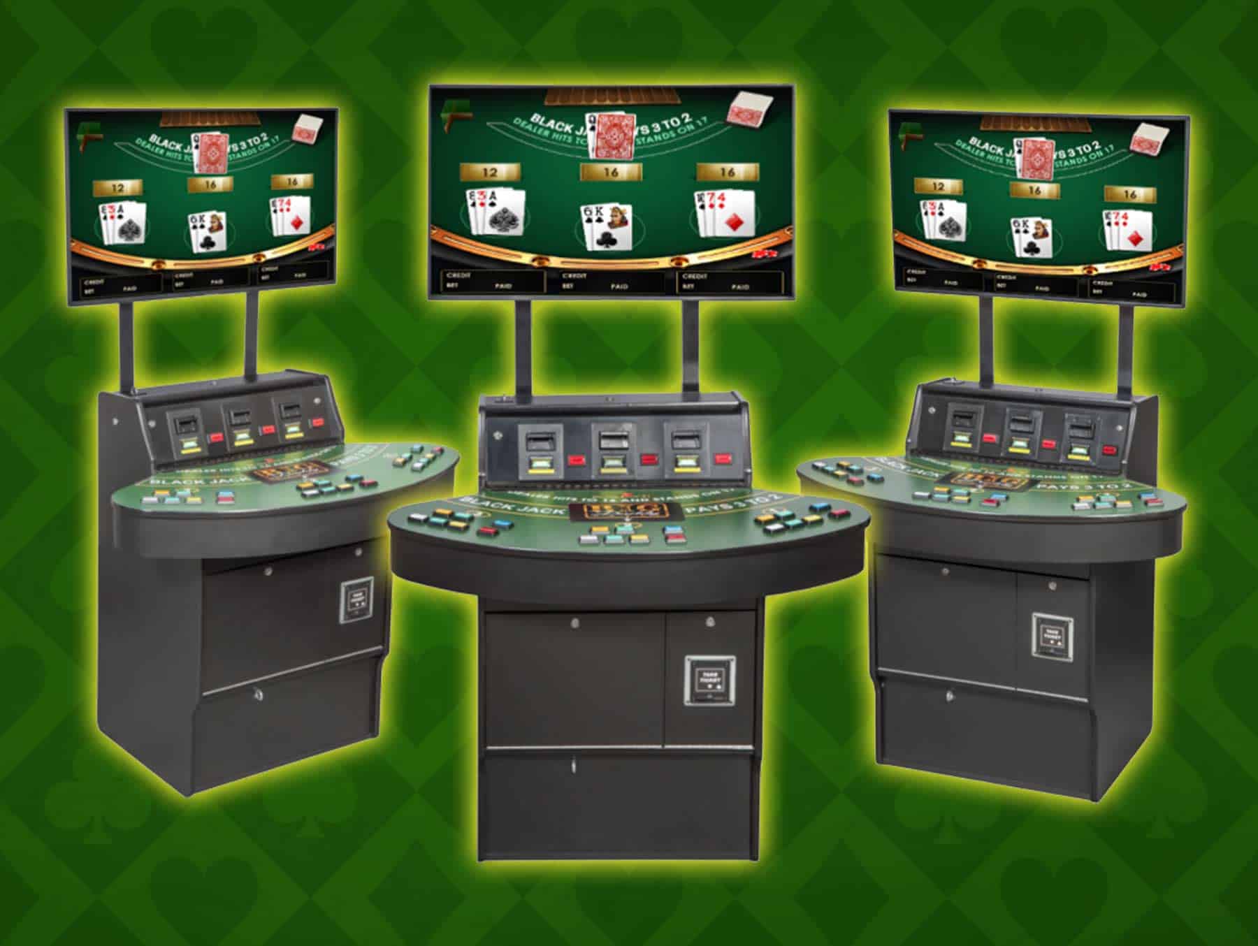 3 Player blackjack machines