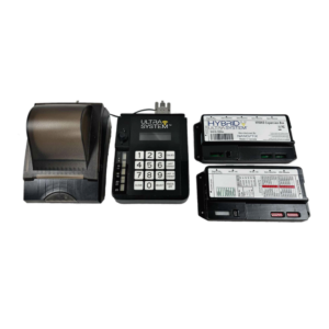 Nanoptix Ultra Hybrid Wireless Accounting System with Spill Proof Printer, Wireless Host, and Wireless Game Interface modules.