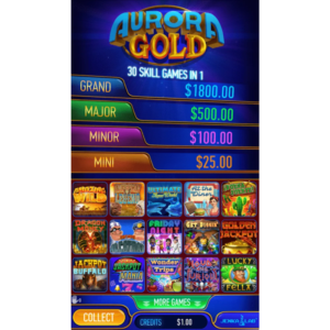 Jenka Lab Aurora Gold 30-in-1 game board for vertical screen cabinets.